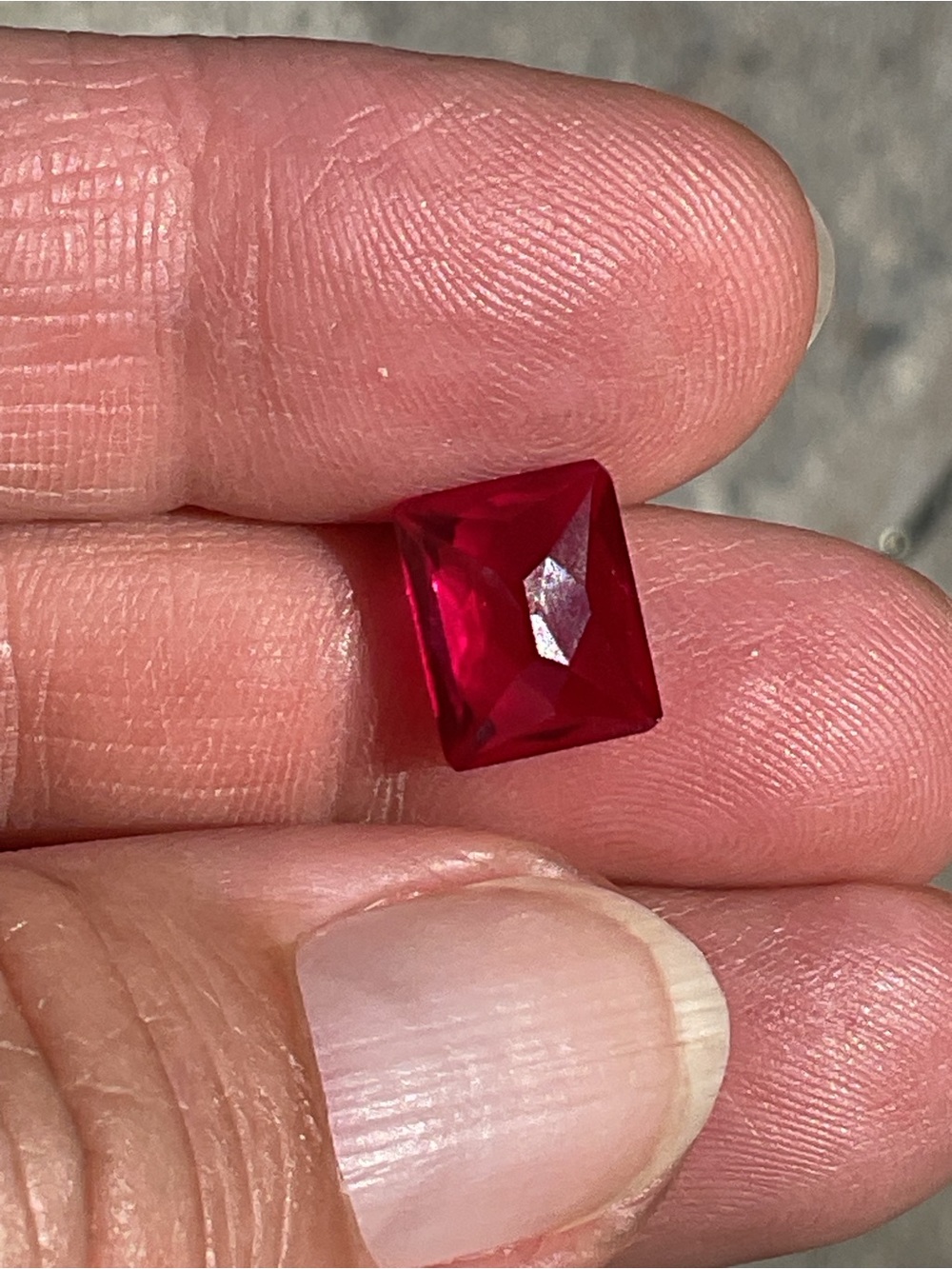 Ruby Emerald Cur Loose Gem - Picture 5 of 6